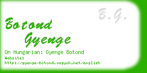 botond gyenge business card